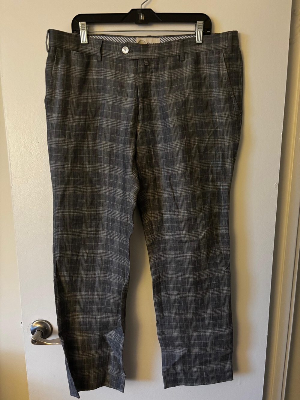 Gant Men's Charcoal Plaid Dress Pants